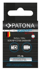 Paton 1360 Platinum USB-C NP-FZ100 Battery  ( A7 III A7M3 Alpha 7 III A7 R III A7RM3 Alpha 7 R III A9 Alpha 9 )