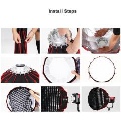 GVM Pro SD300B Bi-Color LED Monolight 70cm Softbox