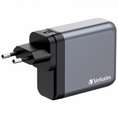 Verbatim 140W GAN Hızlı Şarj 4-Bağlantı Noktalı 2 x Usb-C PD 140W / 1 x USB-C PD 20W / 1 x USB-A QC 3.0-(32203)