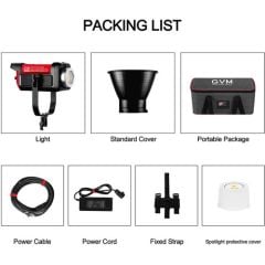 GVM Pro SD300B Bi-Color LED Video Işığı  65cm Lantern