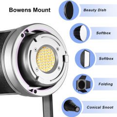 GVM RGB & Bi-Color LED Studio Video Spotlight SD200R