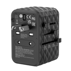 Verbatim 65W GAN 3 Evrensel Seyahat Adaptörü  2 x Usb-C PD ve QC 4+ 2 x Usb-A-(32120)