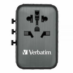 Verbatim 65W GAN 3 Evrensel Seyahat Adaptörü  2 x Usb-C PD ve QC 4+ 2 x Usb-A-(32120)
