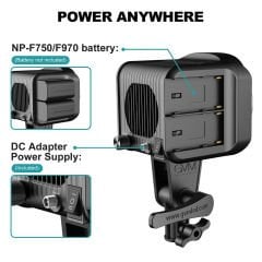 GVM Bi-Color LED Studio Video Spotlight SD80D