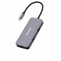 Verbatim 5 Port Usb C Bağlantılı Çoklayıcı Hub 1 x HDMI, 1 x RJ45, 2 x Usb-A 3.0, 1 x Usb-C PD-(32150)