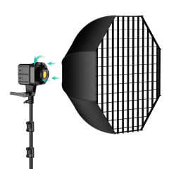 GVM Bi-Color LED Studio Video Spotlight SD80D with softbox
