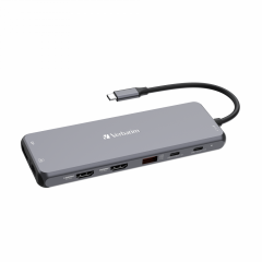 Verbatim 13 Port Usb C Bağlantılı Çoklayıcı Hub 2 x HDMI, 1 x Dis-Port,1x RJ45, 3xUsb-A 3.2 Gen1 ,1xUsb-A 3.2 Gen2,2 (32153)