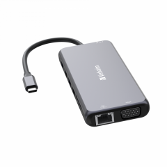 Verbatim 14 Port Usb C Bağlantılı Çoklayıcı Hub 2x HDMI,1 xVGA,1 x RJ45, 3xUsb-A 3.2 Gen1, 1x Usb-C 3.2 Gen1, 2xUsb-A (32154)