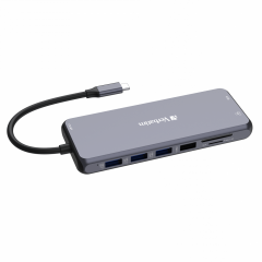 Verbatim 14 Port Usb C Bağlantılı Çoklayıcı Hub 2x HDMI,1 xVGA,1 x RJ45, 3xUsb-A 3.2 Gen1, 1x Usb-C 3.2 Gen1, 2xUsb-A (32154)