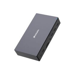 Verbatim 17 Port USB-C Bağlantılı Çoklayıcı Dock 1x 8K HDMI, 2x 4K HDMI, 2x Dis-Port, 1x RJ45, 1x Usb-A 3.2 Gen2, 2x Usb(32172)