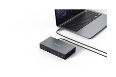 Verbatim 17 Port USB-C Bağlantılı Çoklayıcı Dock 1x 8K HDMI, 2x 4K HDMI, 2x Dis-Port, 1x RJ45, 1x Usb-A 3.2 Gen2, 2x Usb(32172)