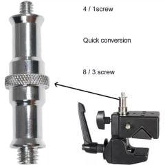 GVM Super Clamp with Mounting 1/4'' & 3/8'' Standard Stud