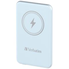 Verbatim 5000 Mah Manyetik Kablosuz (Magsafe) 15W Powerbank  20W PD Mavi Renk Kablo Dahil-(32242)