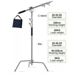 GVM C360 Turtle-Base C-Stand & Grip Arm Kit (10.5')