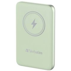 Verbatim 10000 Mah Manyetik Kablosuz (Magsafe) 15W Powerbank 20 W PD Yeşil Renk Kablo Dahil-(32246)