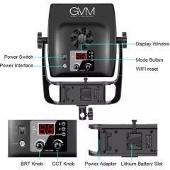 GVM LT 100S Bi-Color LED Light Panel