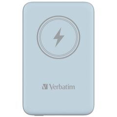 Verbatim 10000 Mah Manyetik Kablosuz (Magsafe) 15W Powerbank 20 W PD Mavi Renk Kablo Dahil-(32247)