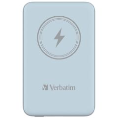 Verbatim 10000 Mah Manyetik Kablosuz (Magsafe) 15W Powerbank 20 W PD Mavi Renk Kablo Dahil-(32247)