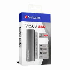VERBATIM 47444 - 1TB VX500 USB 3.2 GEN 2 EXTERNAL SSD (Okuma 500MB/sn.- Yazma 440MB/sn.)