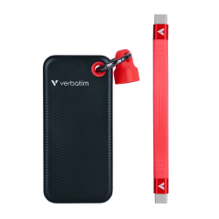 Verbatim 1TB Pocket Mini Taşınabilir SSD Usb 3.2 - 1000MB/S-1000MB/S Siyah/ Kırmızı Kablo Dahil(32192)