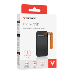 Verbatim 1TB Pocket Mini Taşınabilir SSD Usb 3.2 - 1000MB/S-1000MB/S Siyah/ Turuncu Kablo Dahil (32193)