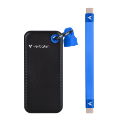 Verbatim 1TB Pocket Mini Taşınabilir SSD Usb 3.2 - 1000MB/S-1000MB/S Siyah/ Mavi Kablo Dahil-(321901)