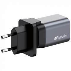Verbatim 35W GAN Hızlı Şarj 2-Bağlantı Noktalı 1 x Usb-C® PD 35W / 1 x Usb-A QC 3.0-(32200)
