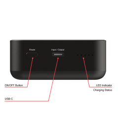 Verbatim 20000 Mah Manyetik Kablosuz (Magsafe) 15W Powerbank 35W PD Siyah Renk Kablo Dahil-(32223)