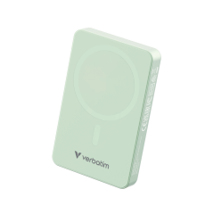 Verbatim 10000 Mah Manyetik Kablosuz (Magsafe) 15W Powerbank 20W PD Yeşil Renk Kablo Dahil-(32228)