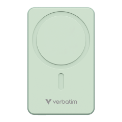 Verbatim 10000 Mah Manyetik Kablosuz (Magsafe) 15W Powerbank 20W PD Yeşil Renk Kablo Dahil-(32228)