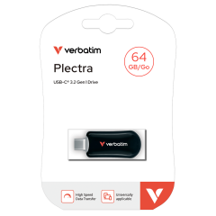 Verbatim 64GB Plectra Usb-C Usb Flash Bellek Siyah Renk-(30224)