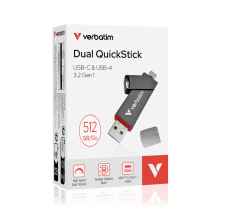 Verbatim 512GB Dual Quickstick Usb-A/c SSD Drive-(32042)