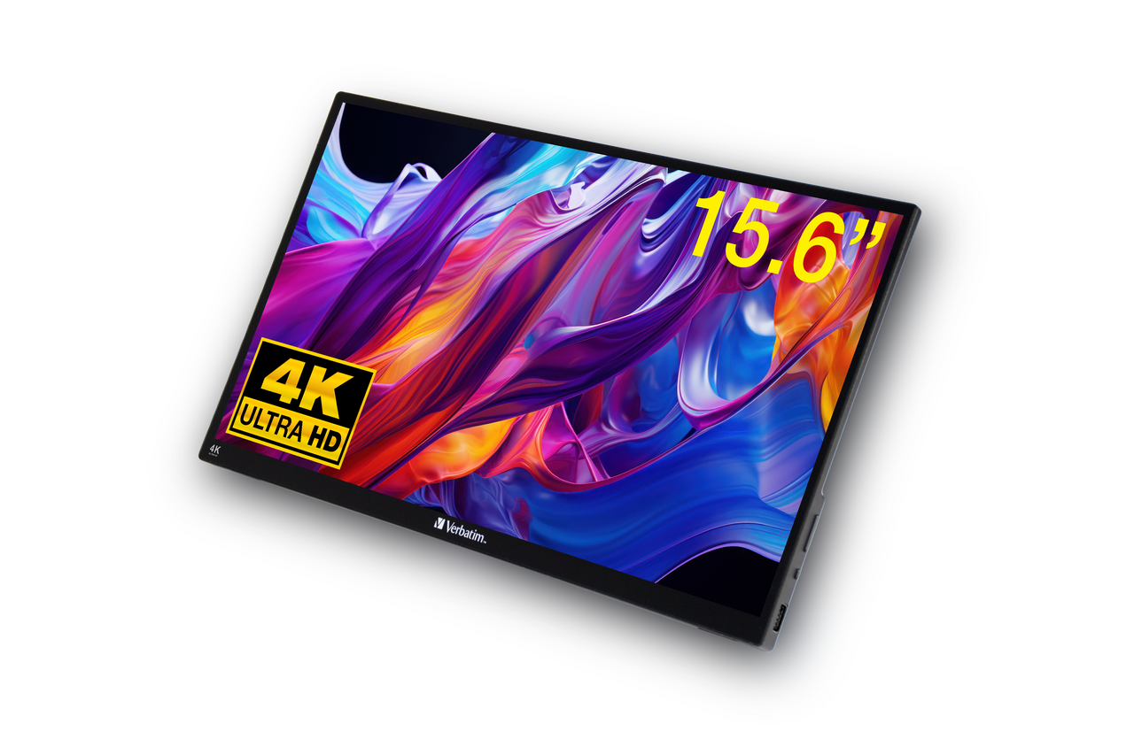 Verbatim Taşınabilir Monitör Dokunmatik  15.6'' 4K Usb-C Metal Kasa-(32238)