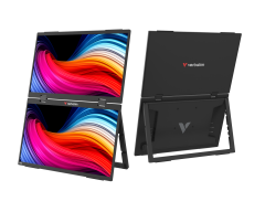 Verbatim Taşınabilir Çiftli Monitör  Dokunmatik  15,6'' FHD 1080P Usb-C Plastik Kasa-(32403)