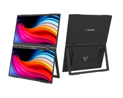 Verbatim Taşınabilir Çiftli Monitör  Dokunmatik  15,6'' FHD 1080P Usb-C Plastik Kasa-(32403)