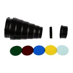 GDX SN-01 120mm Çaplı Petekli Snoot Bowens Adaptörlü Stüdyo Flaş Aksesuarı