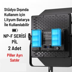 GDX CF-900R Rgb Led İkili Video ve Fotoğraf Işık Seti
