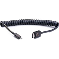 Atomos ATOM4K60C2 – AtomFLEX HDMI (Type-A) Erkek – Micro-HDMI (Type-D) Erkek Sarmal Kablo (40–80 cm)
