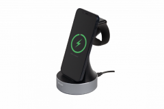 VERBATIM 49555 - WCS-01 2IN1 iWATCH QI CHARGER MAX:20W