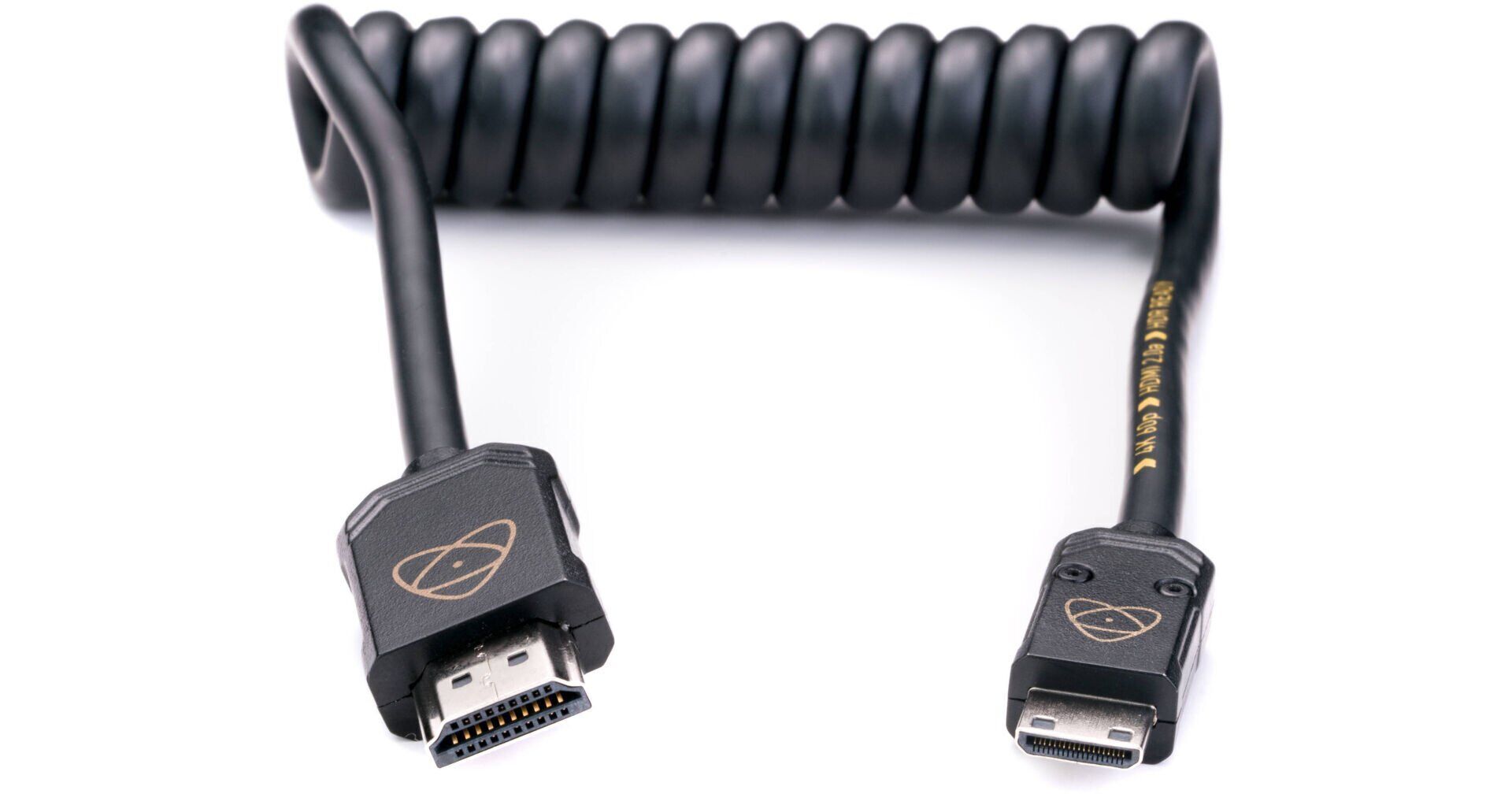 Atomos ATOM4K60C4 – AtomFLEX HDMI (Type-A) Erkek – Mini-HDMI (Type-C) Erkek Sarmal Kablo (40–80 cm)