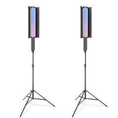 Gdx LP550 RGB Fotoğrafçılık ve Video için Renkli Işık Çubuğu İkili Set