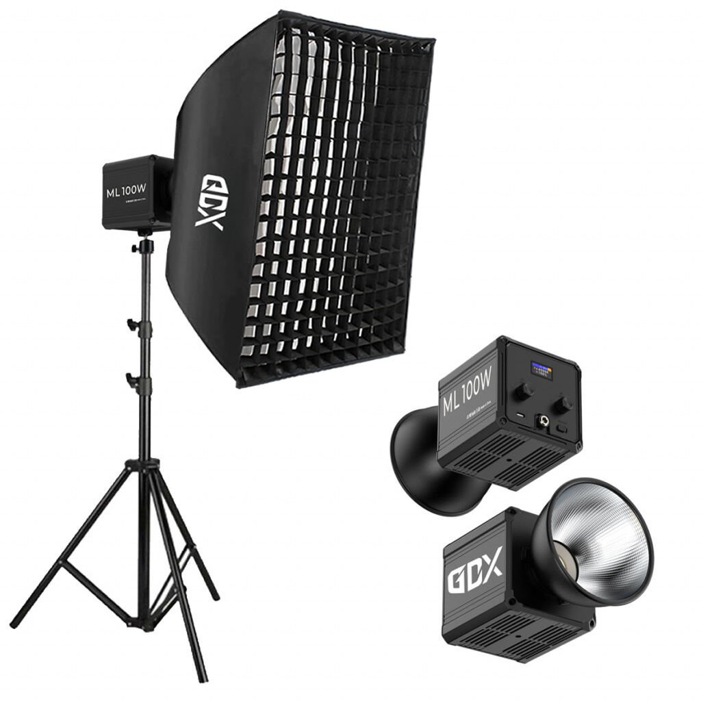 GDX ML100 Bicolor 60x90 Gridli SoftBox Video ve Ürün Çekim Tekli Işık Seti