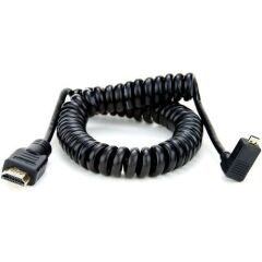 Atomos ATOMCAB013 – Sarmal Sağ Açılı Micro HDMI (Type-D) – HDMI (Type-A) Kablo (50–65 cm)