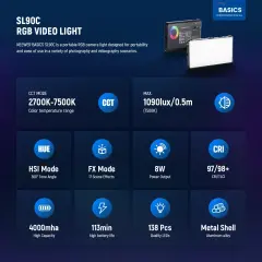 NEEWER SL90C RGB Mini Mobil Video Işığı
