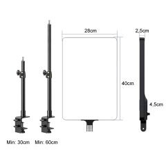 GDX P300TS BiColor Profesyonel Youtuber 80W İkili Masaüstü Yayıncı Işık Seti