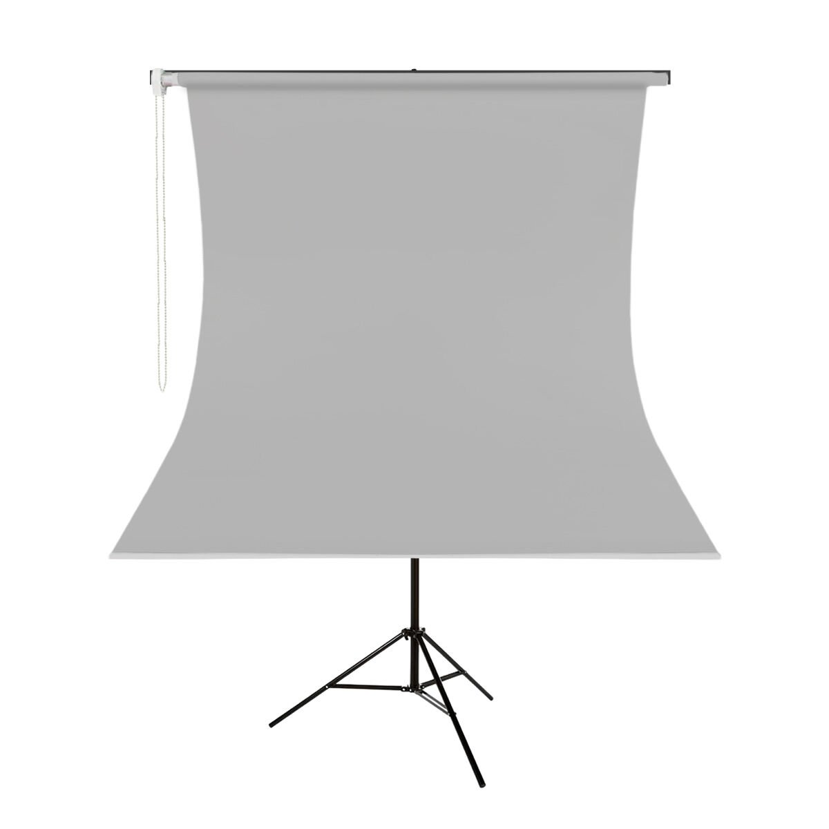 GDX Kumaş - Seyyar Vesikalık Gri Renk Fon Perde 135x200 cm