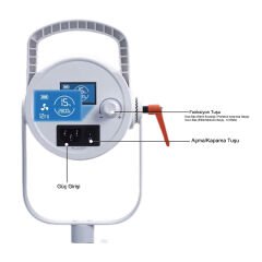 GDX HD-300III C BiColor Tekli Işık Seti 300W Video Led Işığı