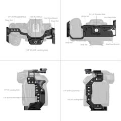 SmallRig 5954 ''HawkLock'' Hızlı Çıkarma  Canon EOS R6III Mark III / R6II Mark II için Kafes