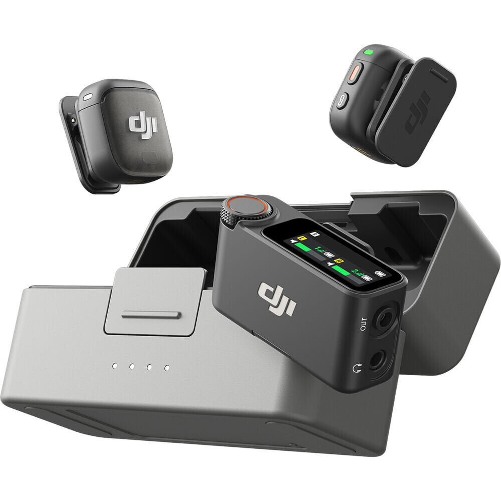 DJI Mic 3 Kablosuz 2 Kişilik Kompakt Mikrofon Seti