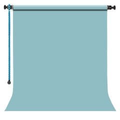 GDX Sabit (Tavan & Duvar) Kağıt Sonsuz Stüdyo Fon Perde (Sky Blue) 2.70x11 Metre